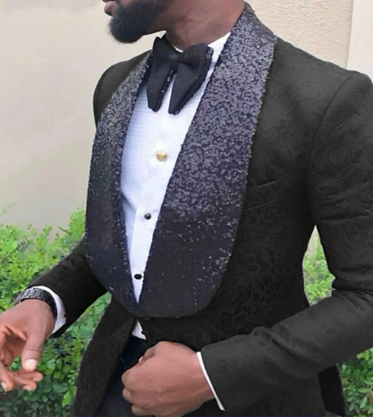 2022 Slim Fit Groom Wedding Suit for Men - Two-Piece Black/Navy Suits