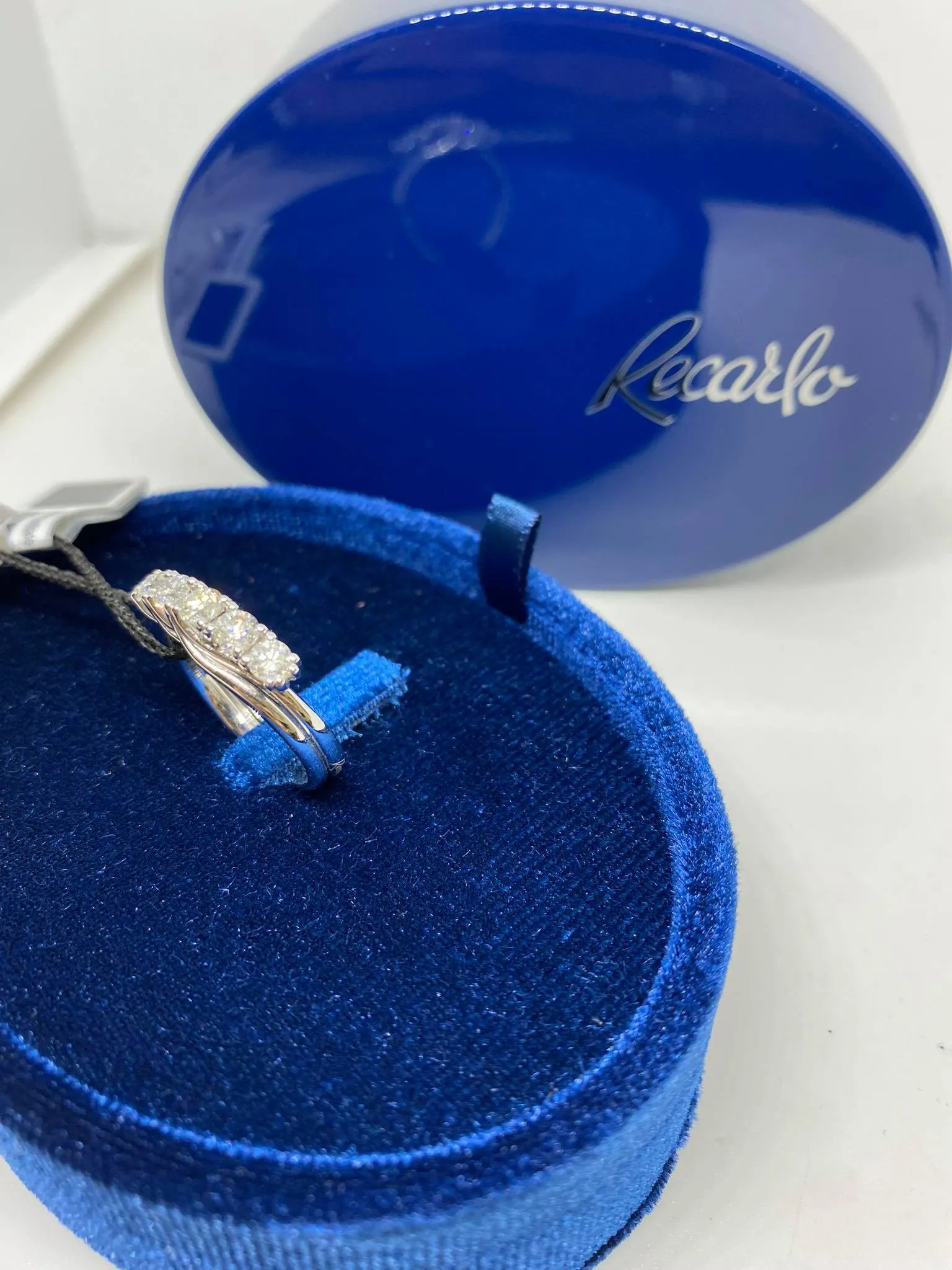 Anello Donna ReCarlo ISABELLA in Oro Bianco e Diamanti R61MZ001/B095