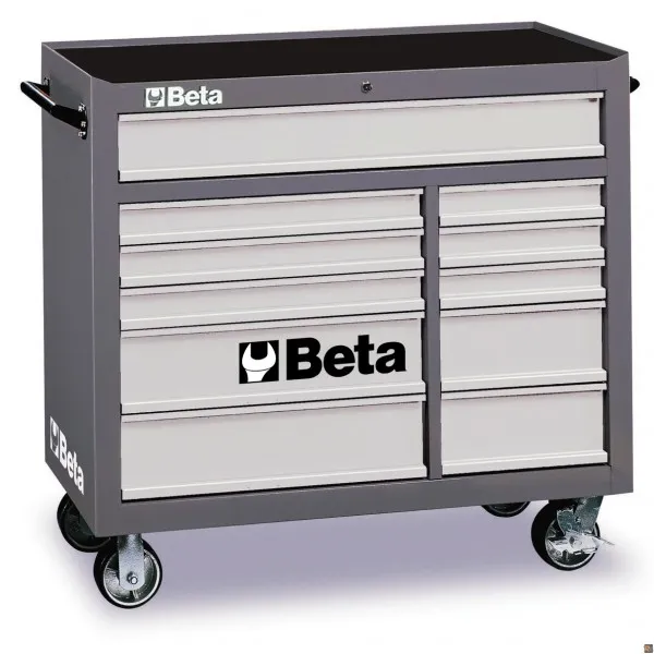 C38 - GRIGIA - CASSETTIERA MOBILE CON UNDICI CASSETTI - VUOTA BETA UTENSILI 038000003