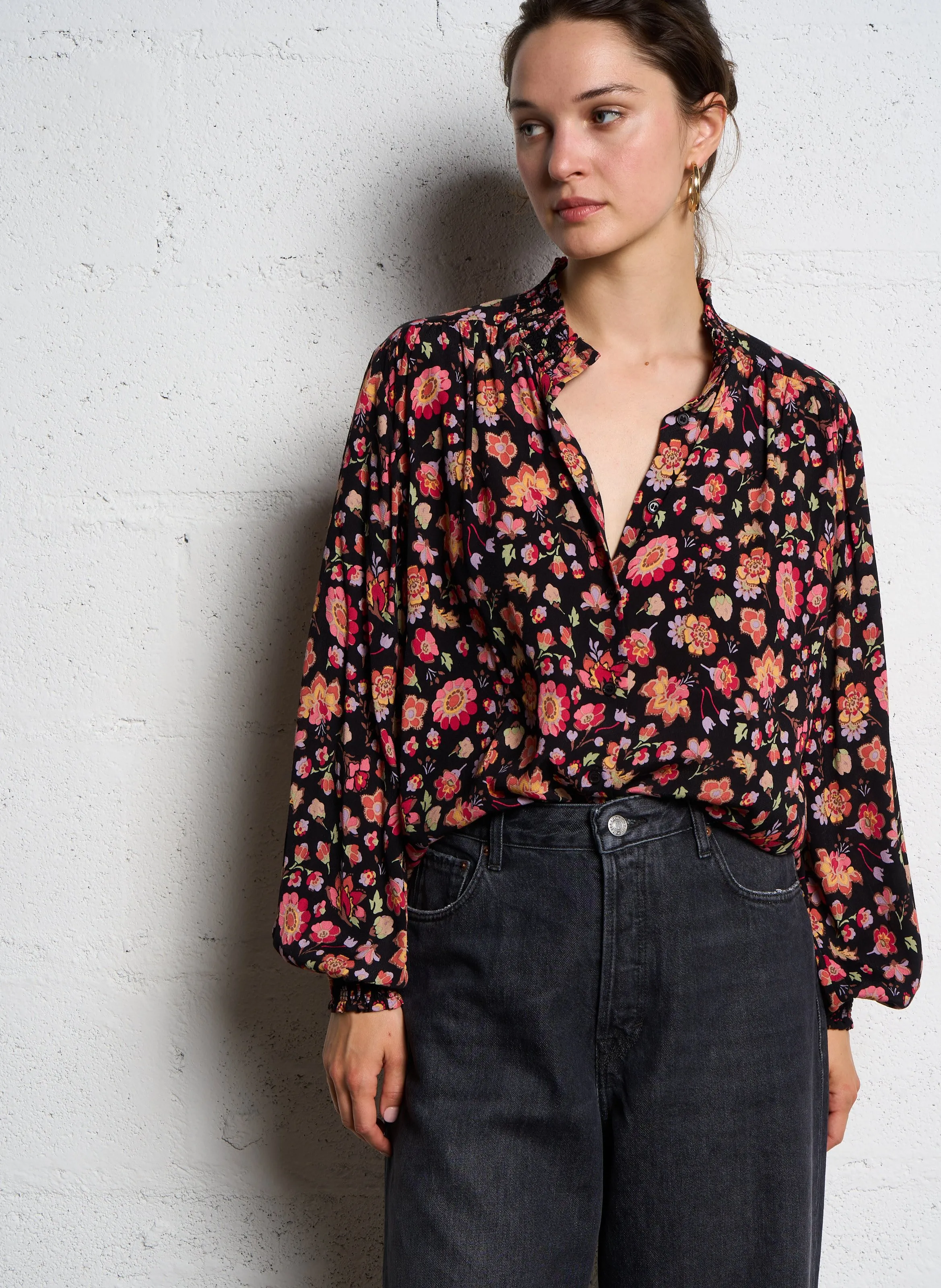  DES PETITS HAUTS   ELIZON - Camicia diritta stampa floreale | Multicolore