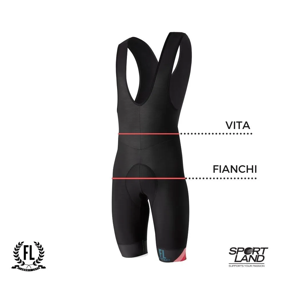 Flandres Love Salopette Ciclismo Braghetti Roubaix Nero Unisex