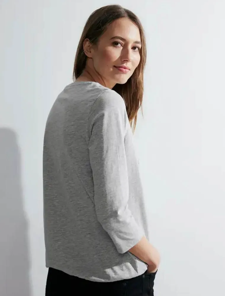 Gray long sleeve shirt Cecil