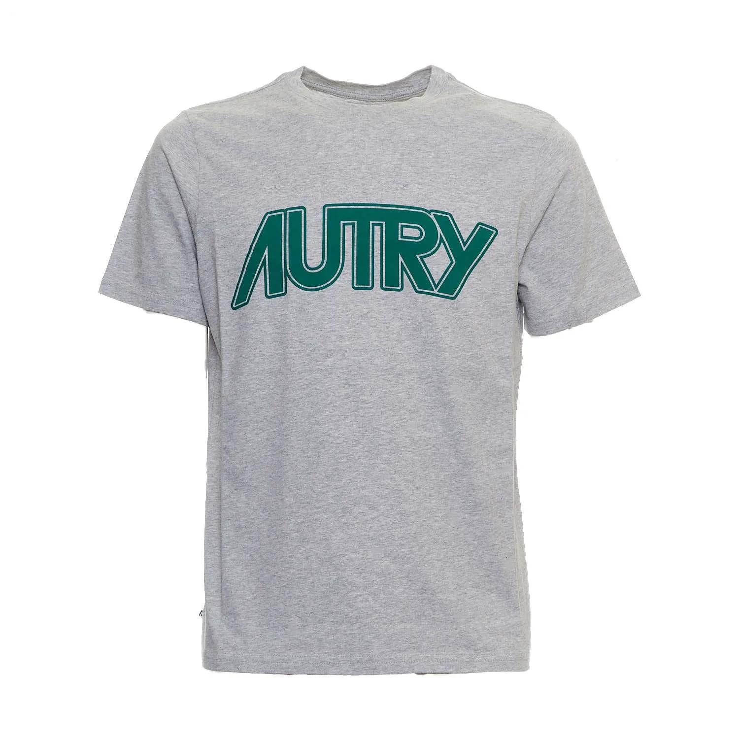 Gray Melange Cotton Jersey T-Shirt