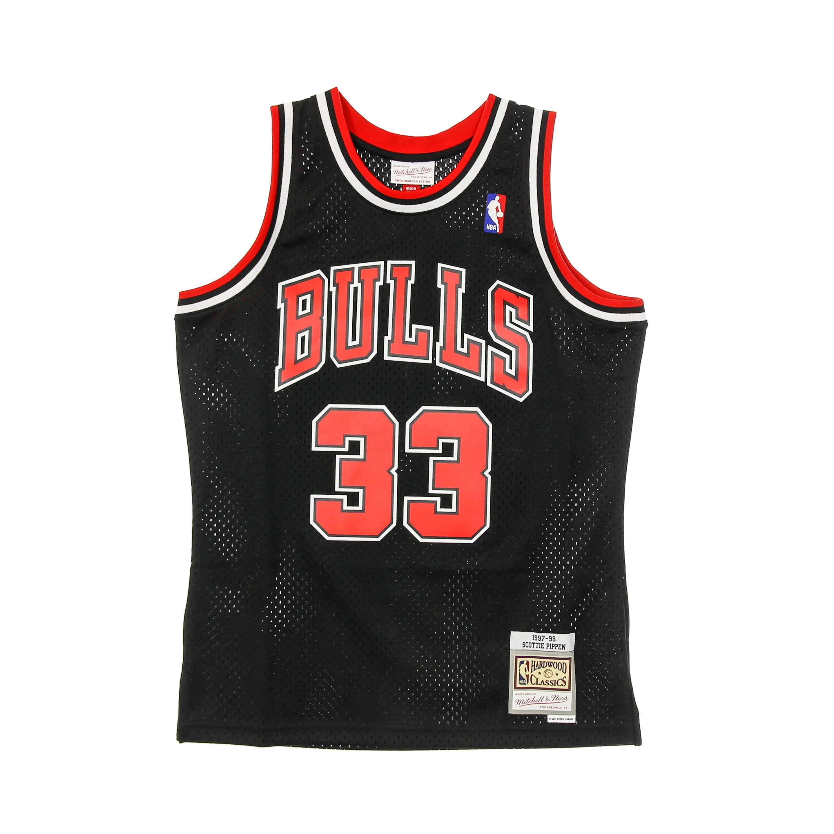 Men's NBA Basketball Jersey Scottie Pippen No 33 Swingman 1997-98 Chibul Team Colors