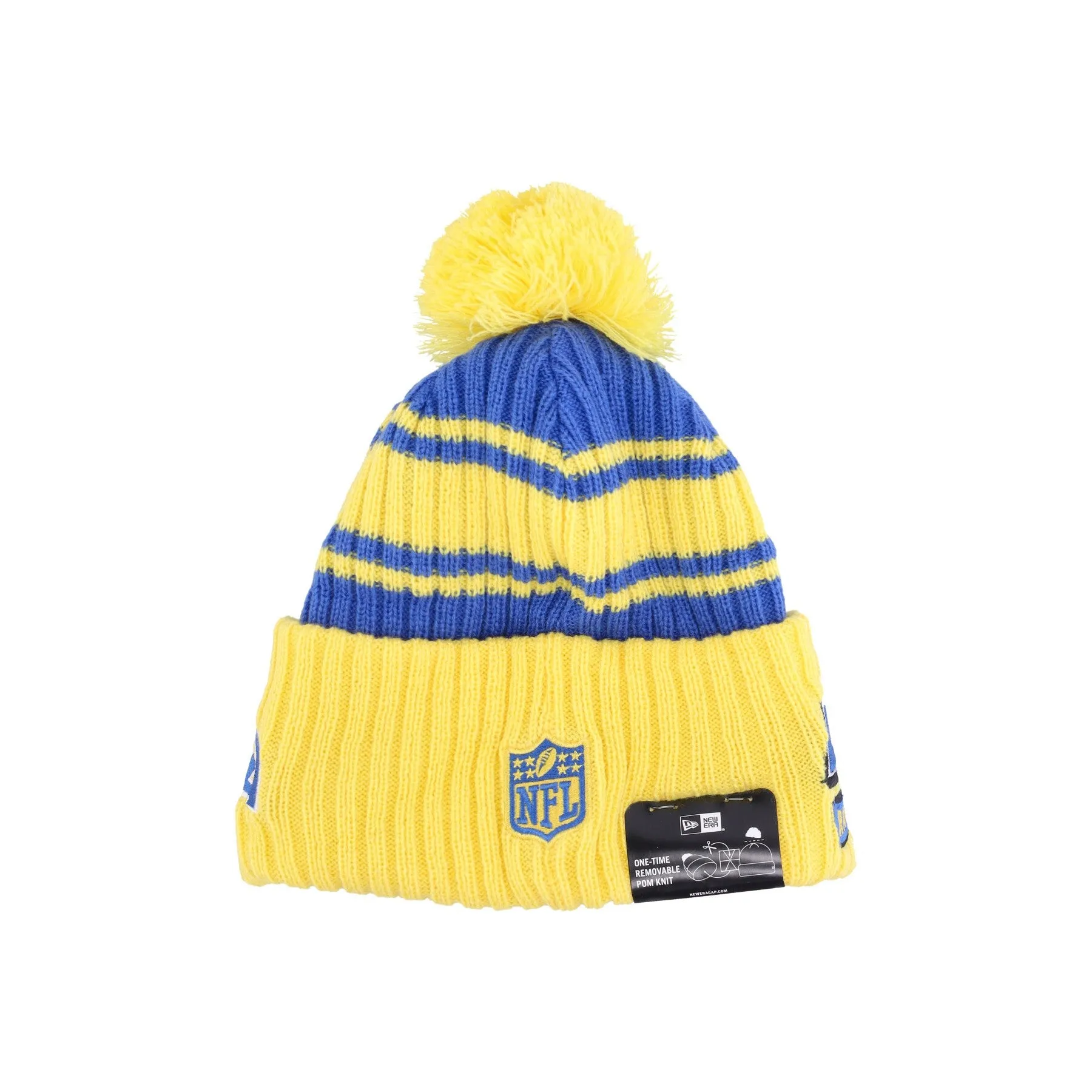 NFL Sideline Sport Knit Pom Pom Hat for Men - Los Angeles Rams Team Colors