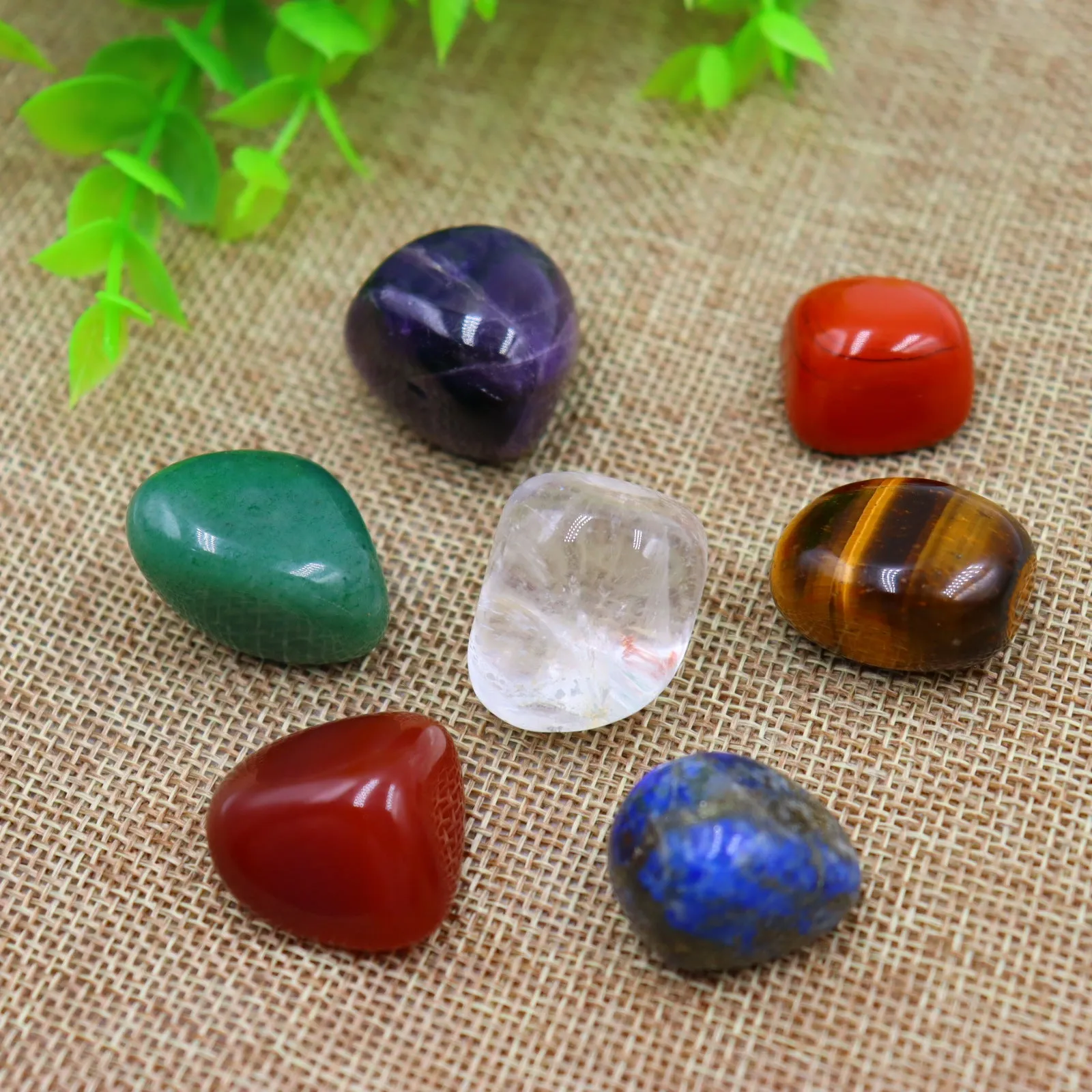 Pietre energetiche naturali sette colori chakra yoga e meditazione