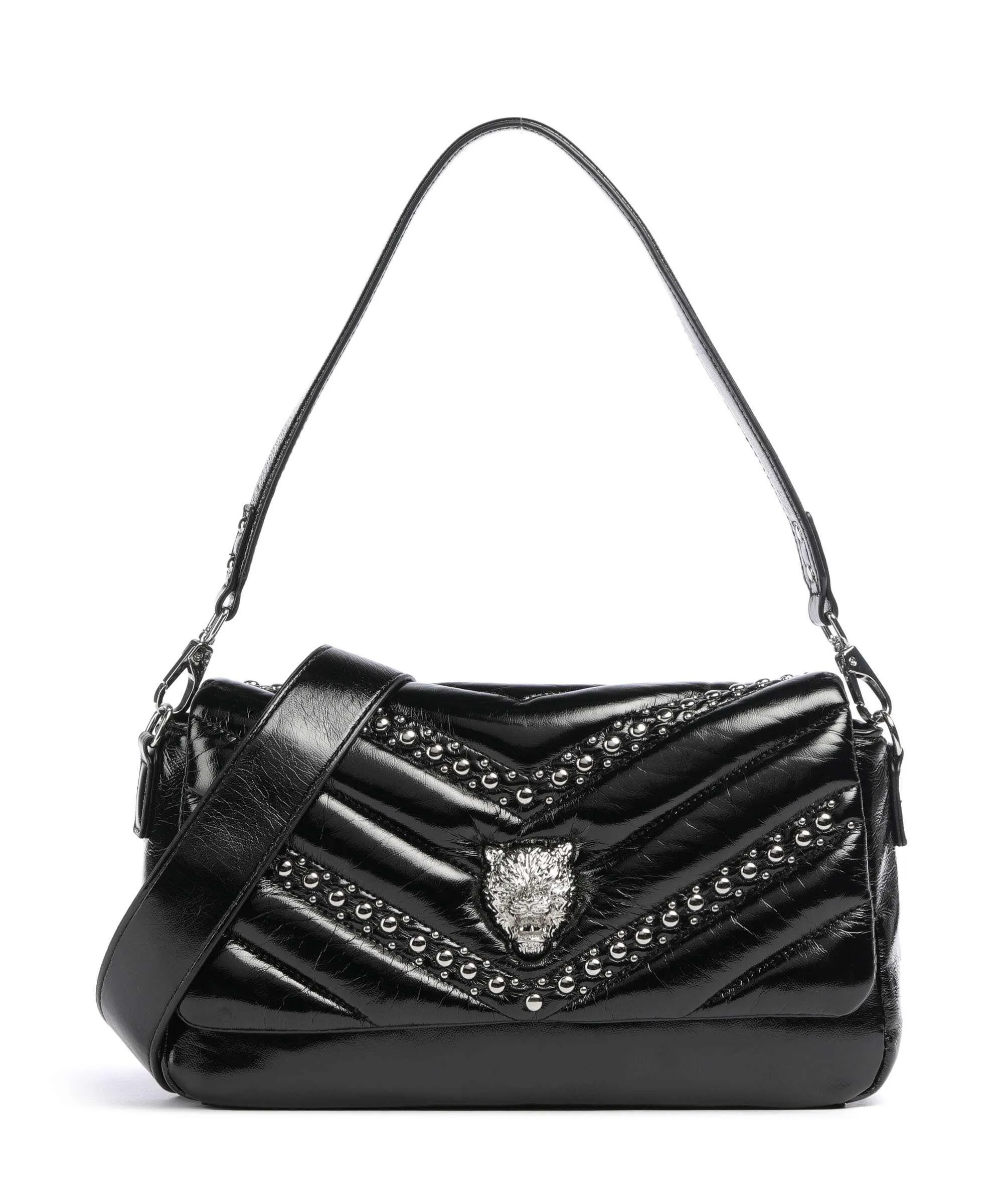  Plein Sport Cady Borsa a spalla pelle sintetica nero  