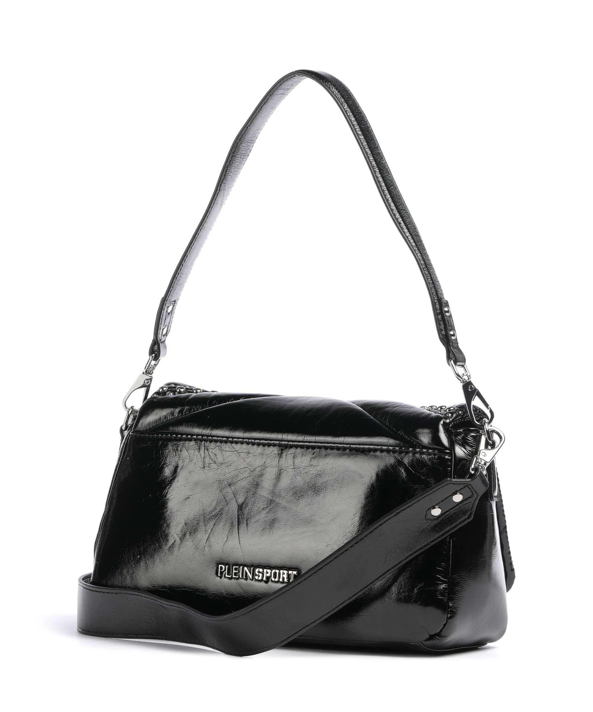  Plein Sport Cady Borsa a spalla pelle sintetica nero  