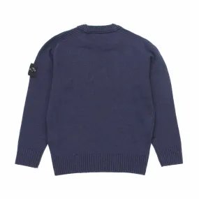 Pullover Di Lana Blu Scuro Bambino E Teenager