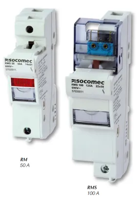 Sezionatore portafusibili Socomec 57025013, corrente max 50A, 3, fusibile 14 x 51mm RMS