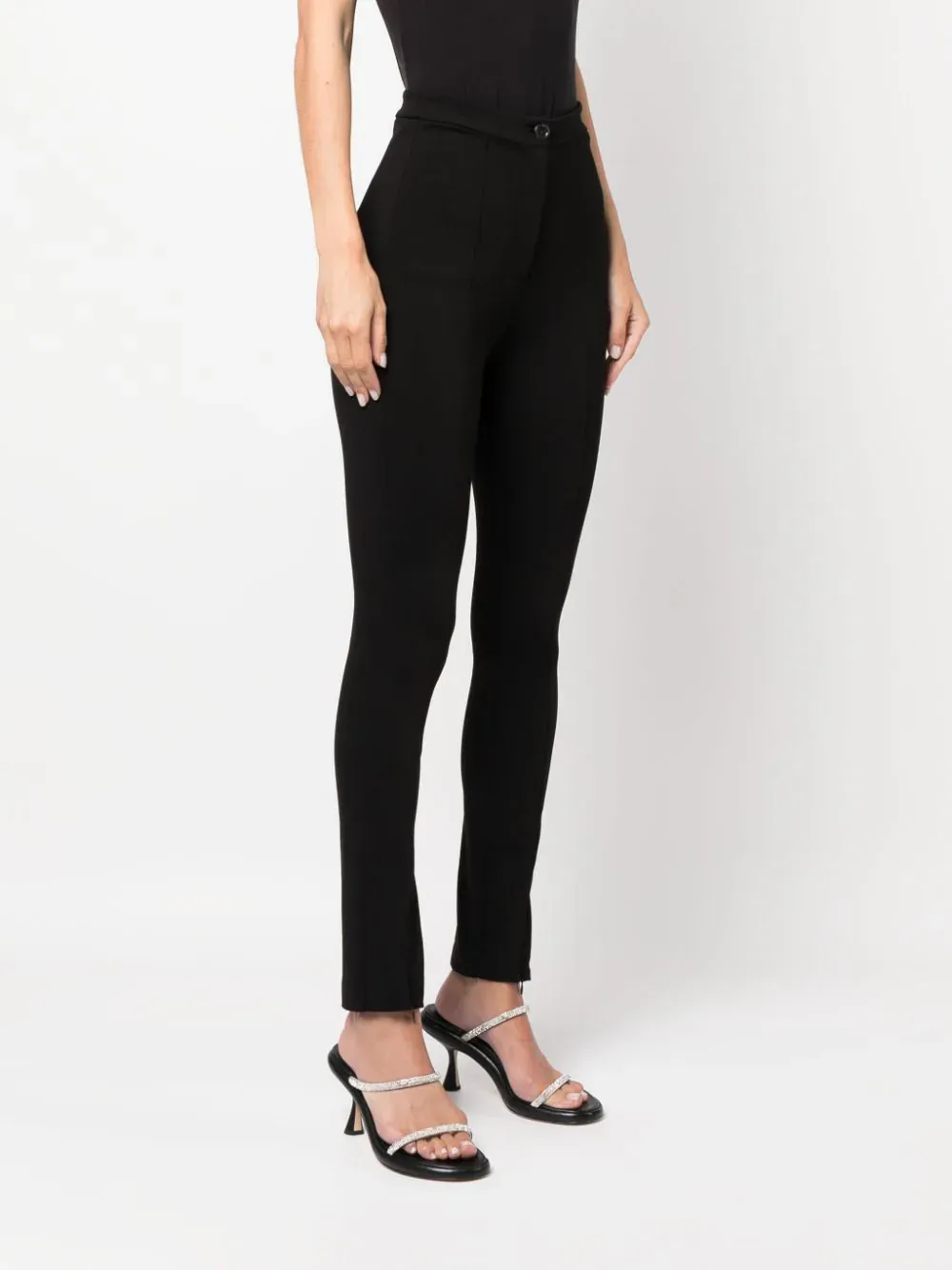 Skinny Pants with Zip / Black
