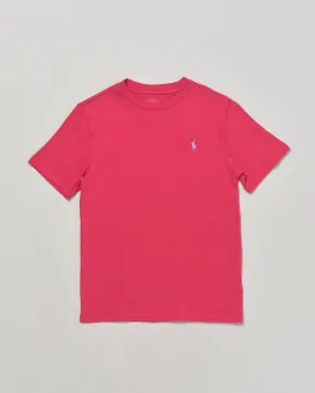 Coral Cotton Half-Sleeve T-shirt with Celestial Pony Logo S-XL