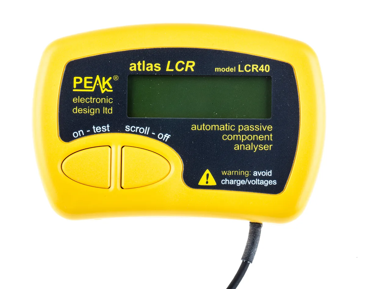 Tester LCR Portatile Peak Electronic Design LCR40, 10mF max, 2 MΩ max, 10H max
