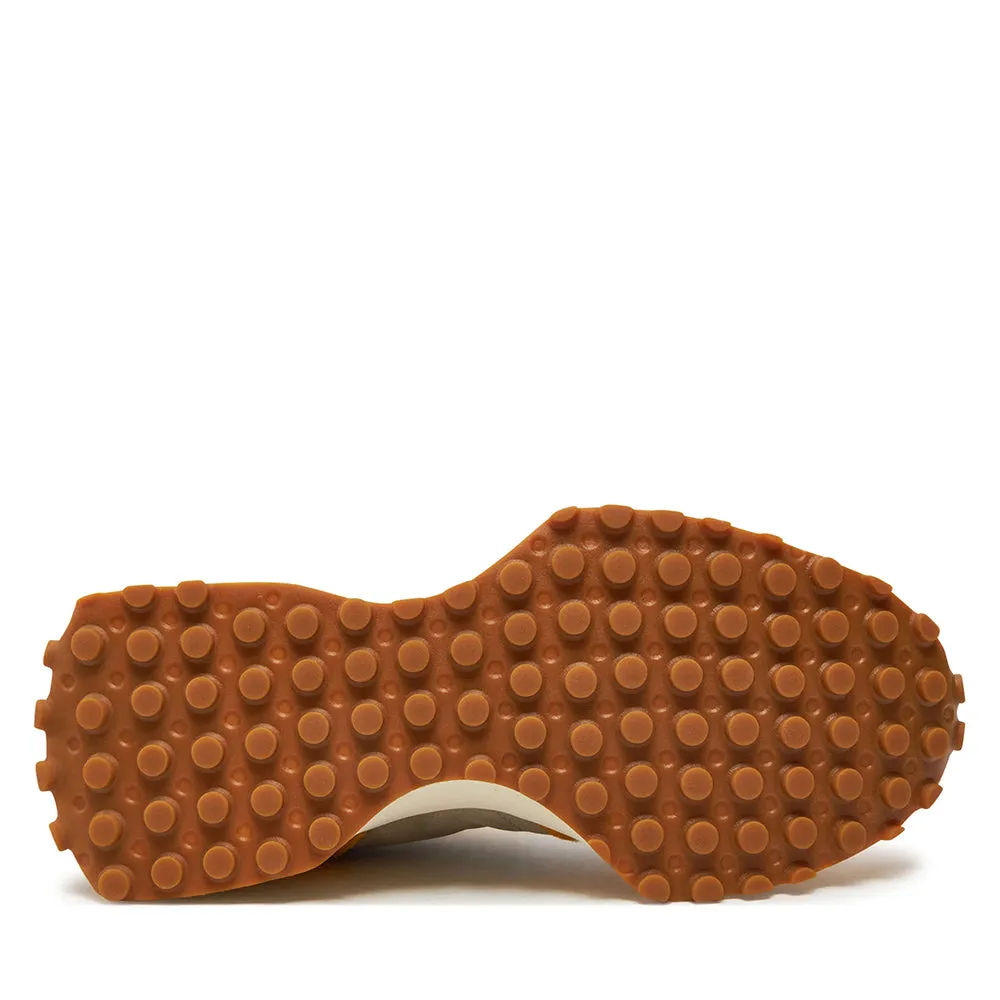 Unisex Sneakers 327 in Mesh and Suede in Varsity Gold Color