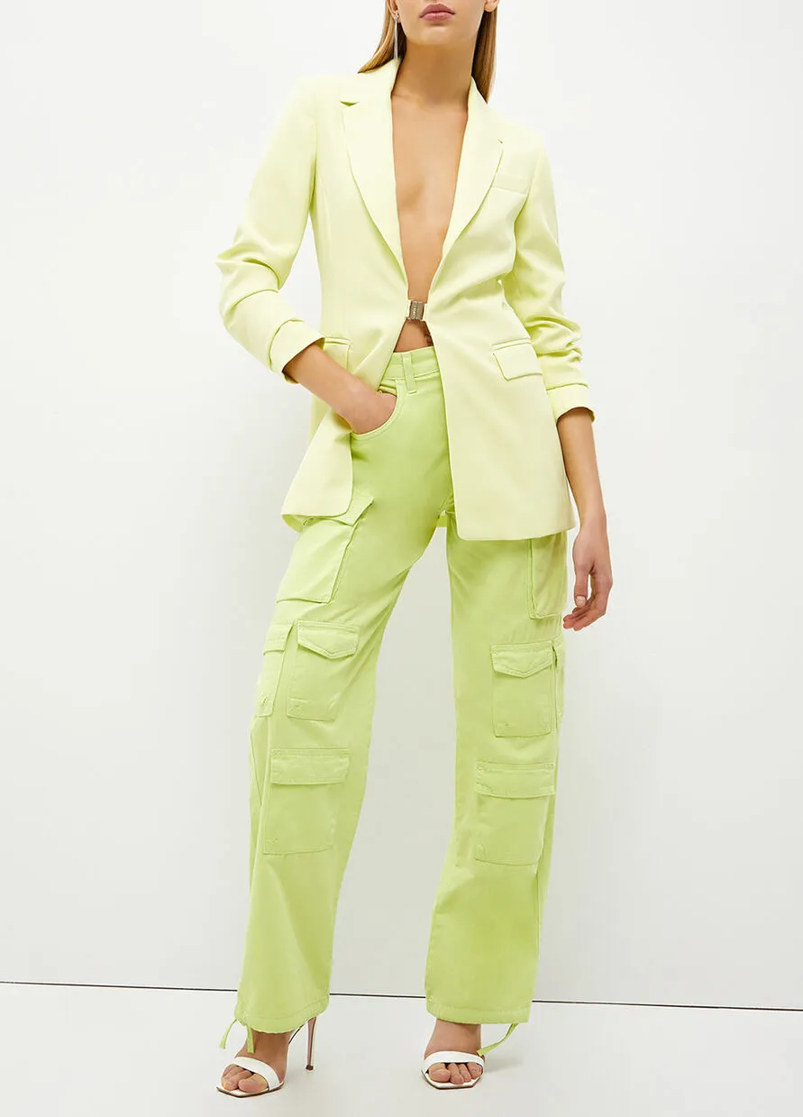 Yellow Single-Breasted Blazer